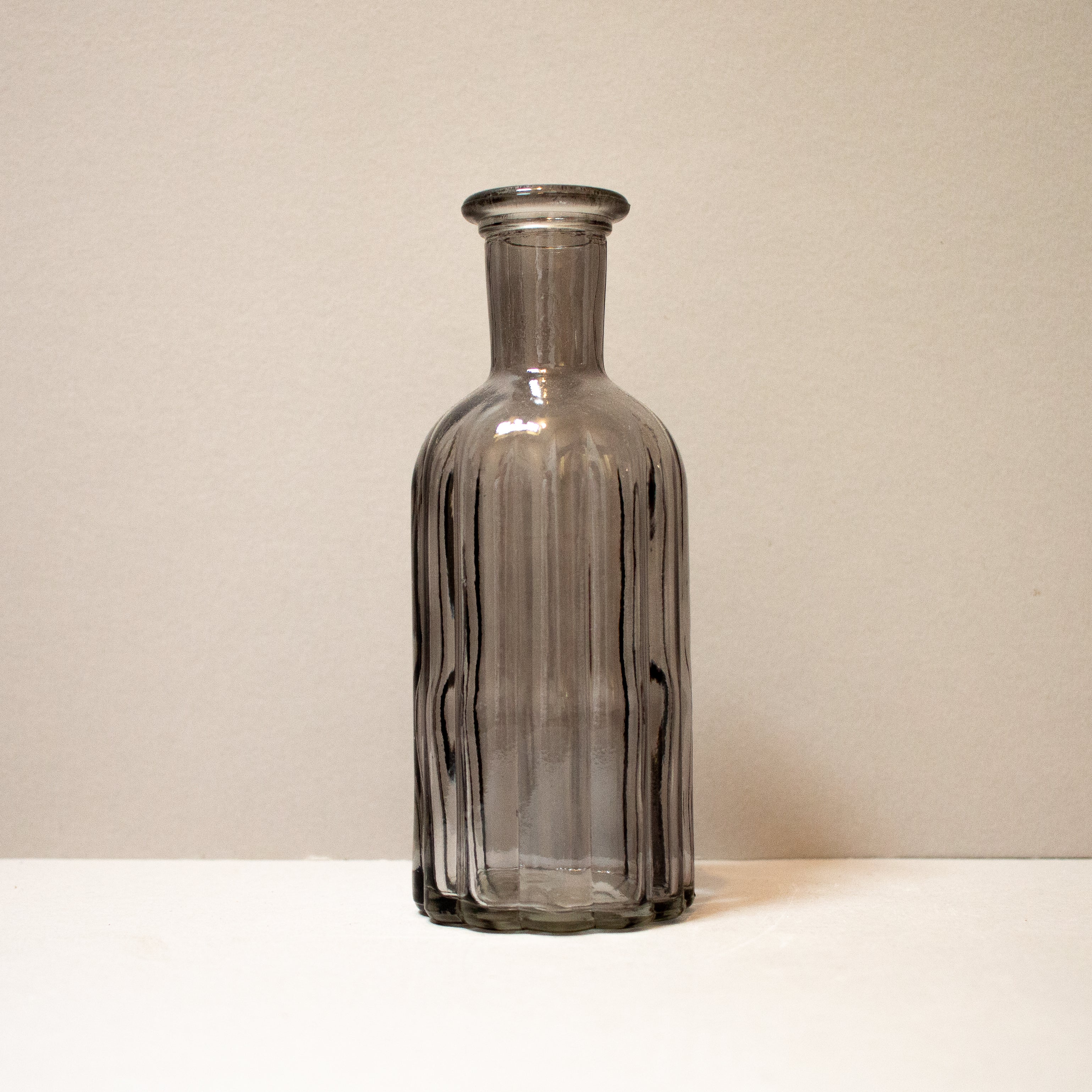 Smokey Grey Glass Bottle – Hush Living