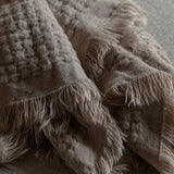 Soft Touch Waffle Throw- Natural
