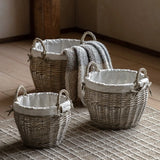 Aro Round Lined Baskets Natural