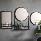 Milton Mirror Rectangle - Black