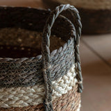 Orra brown striped basket