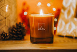 Highland Berries Amber Glass Candle