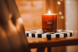 Highland Berries Amber Glass Candle