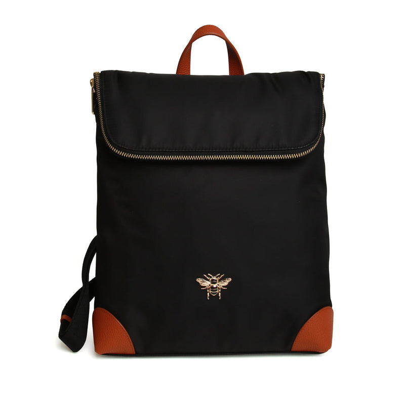 Alice Wheeler London Black Marlow Lightweight Backpack