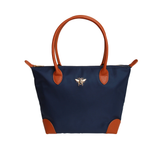 Alice Wheeler London Navy Shoreditch Medium Tote Bag