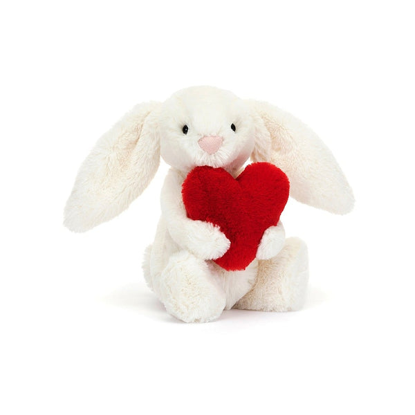 Bashful Little Red Love Heart Bunny