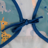 Coverall Feeding Bib Giraffe and Elephant