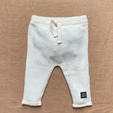 Fable Knit jogger- natural white