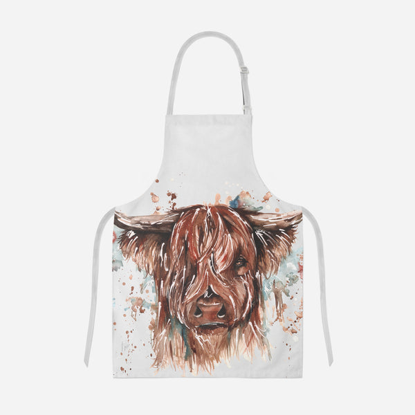 Meg Hawkins Highland Cow Design Apron