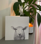Baaley Sheep Pencil Illustrated Greeting Card