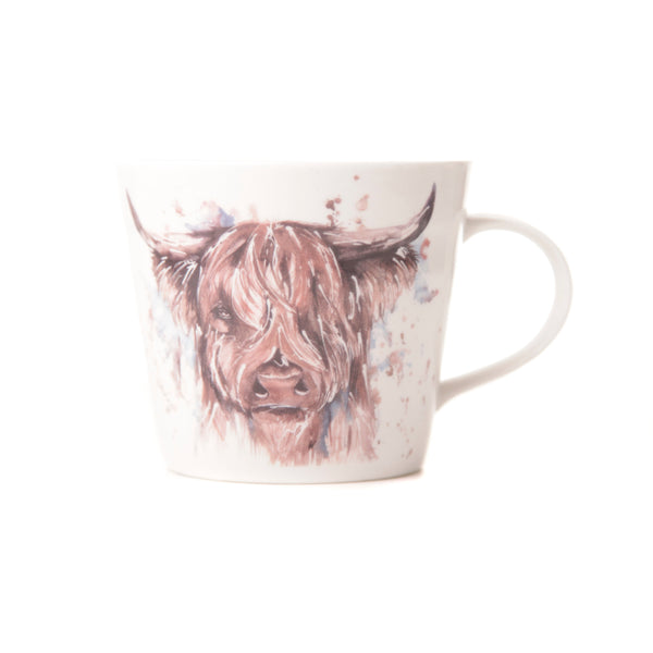 Meg Hawkins 'The Hebrides' Highland Cow Design Bone China Mug