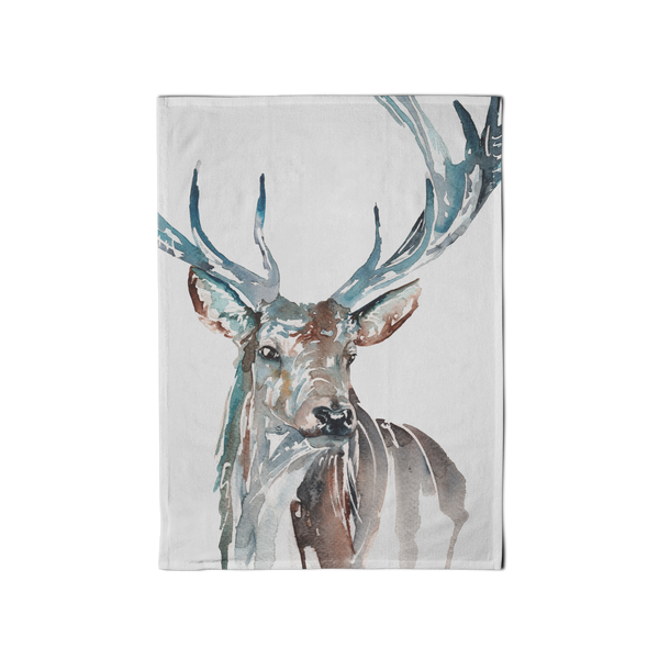 Meg Hawkins Stag Design Cotton Tea Towel