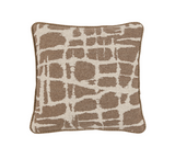 Elara Jacquard Cushion Mocha