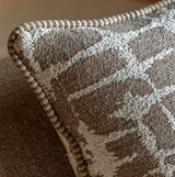 Elara Jacquard Cushion Mocha