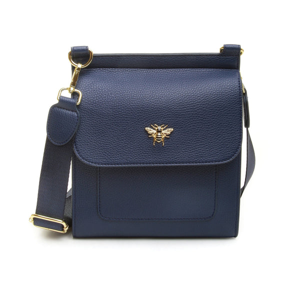 Alice Wheeler Bloomsbury Navy Cross Body Bag