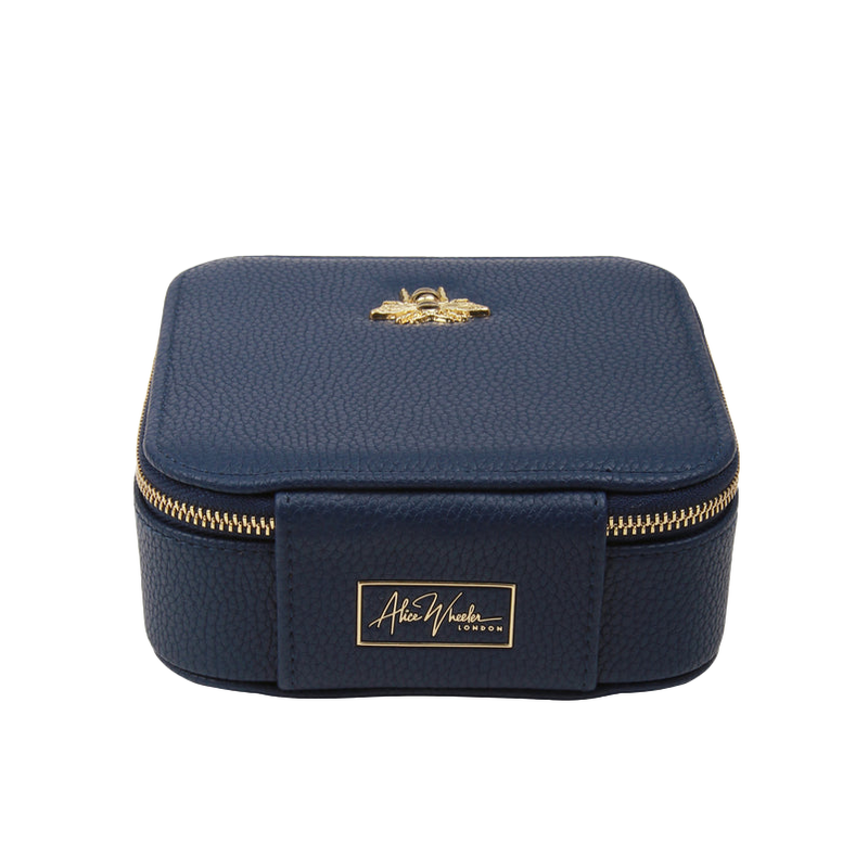 Alice Wheeler London Navy Jewellery Box