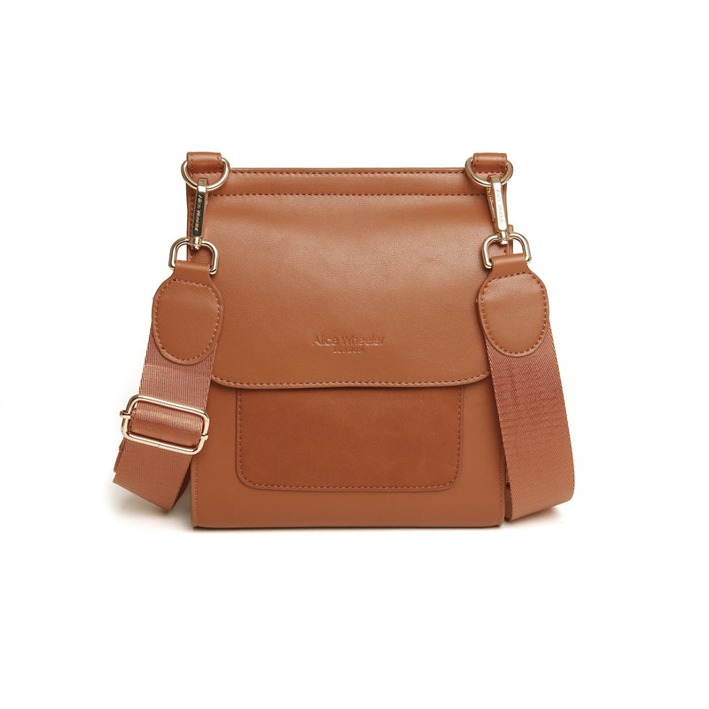 Alice Wheeler Tan Seville Cross Body Bag