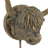 Bronze Highland Cow Hook