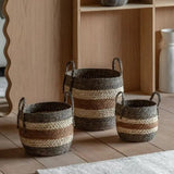 Orra brown striped basket