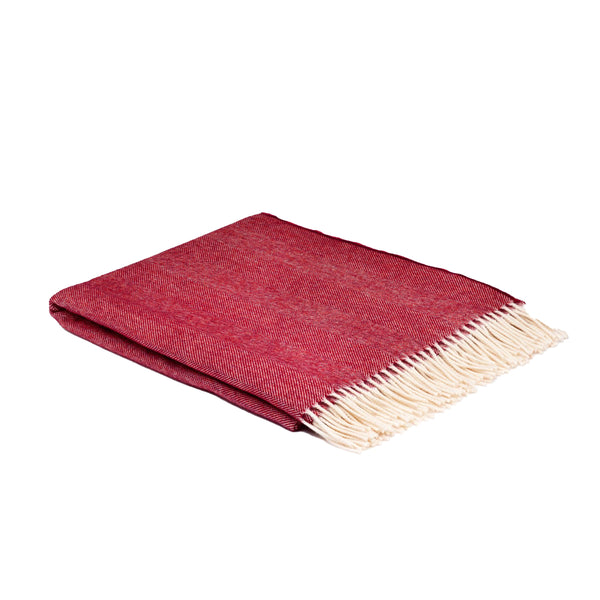 McNutt of Donegal Spotted Cranberry Throw