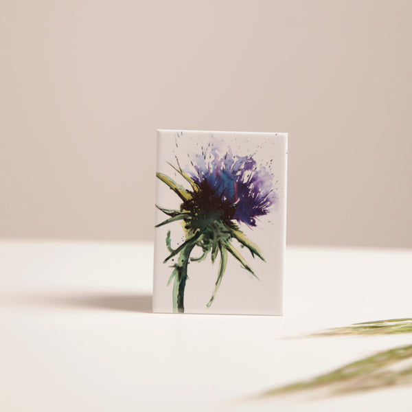 Meg Hawkins Thistle Watercolour Design Magnet