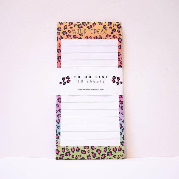 Leopard Print Magnetic Notepad