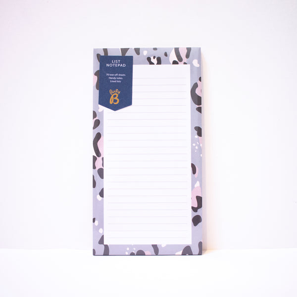 Leopard Print List Notepad