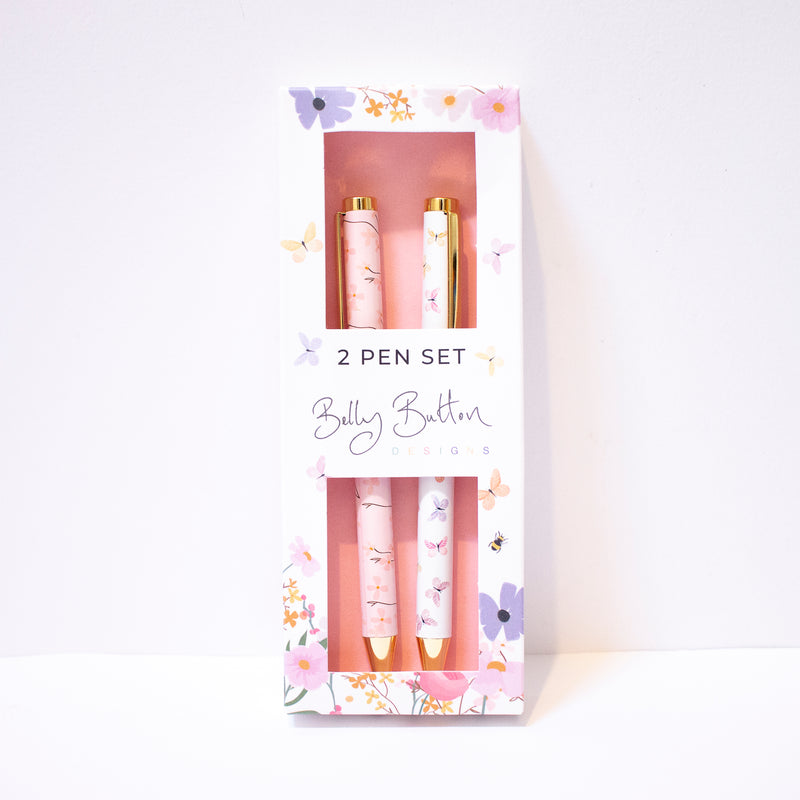 Flowers and Butterflies Pen Set