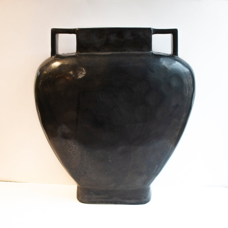 Black Metallic Ceramic Vase