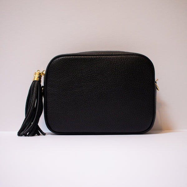 Black Leather  Handbag