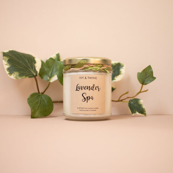 Ivy & Twine Lavender Spa Jar Candle