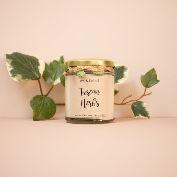 Ivy & Twine Tuscan Herbs Jar Candle