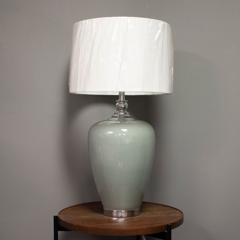 Soft Green Ceramic Lamp