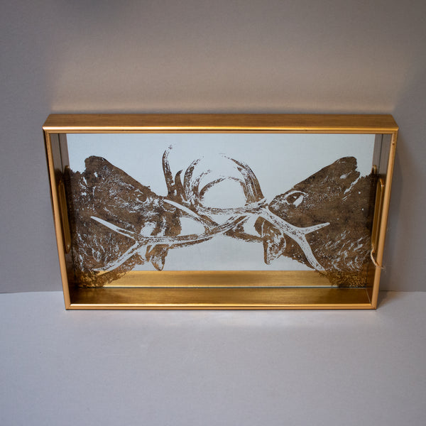 Small Stag Mirror Tray