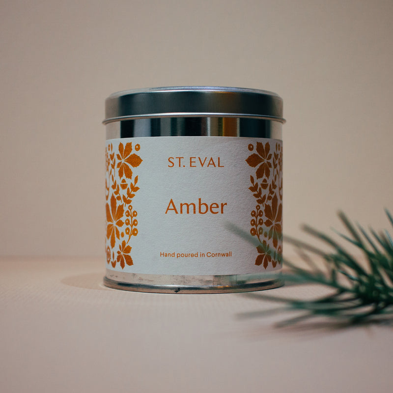 Amber Tin Candle