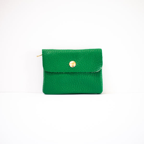 Green  Leather Coin Purse